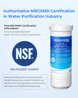 Waterdrop XWFE® Water Filter, Replacement for GE® XWFE®, Built-in Chip | Replacement for GE® XWF, Compatible with GNE27, GFE26, GDE25, GSS25 and PSE25 Series Refrigerators, NSF 42 & 372 Certified